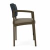 Lesro Lenox Steel Hip Chair Metal Frame, Bronze, RS Night Sky Back, MD Farro Seat LS1161